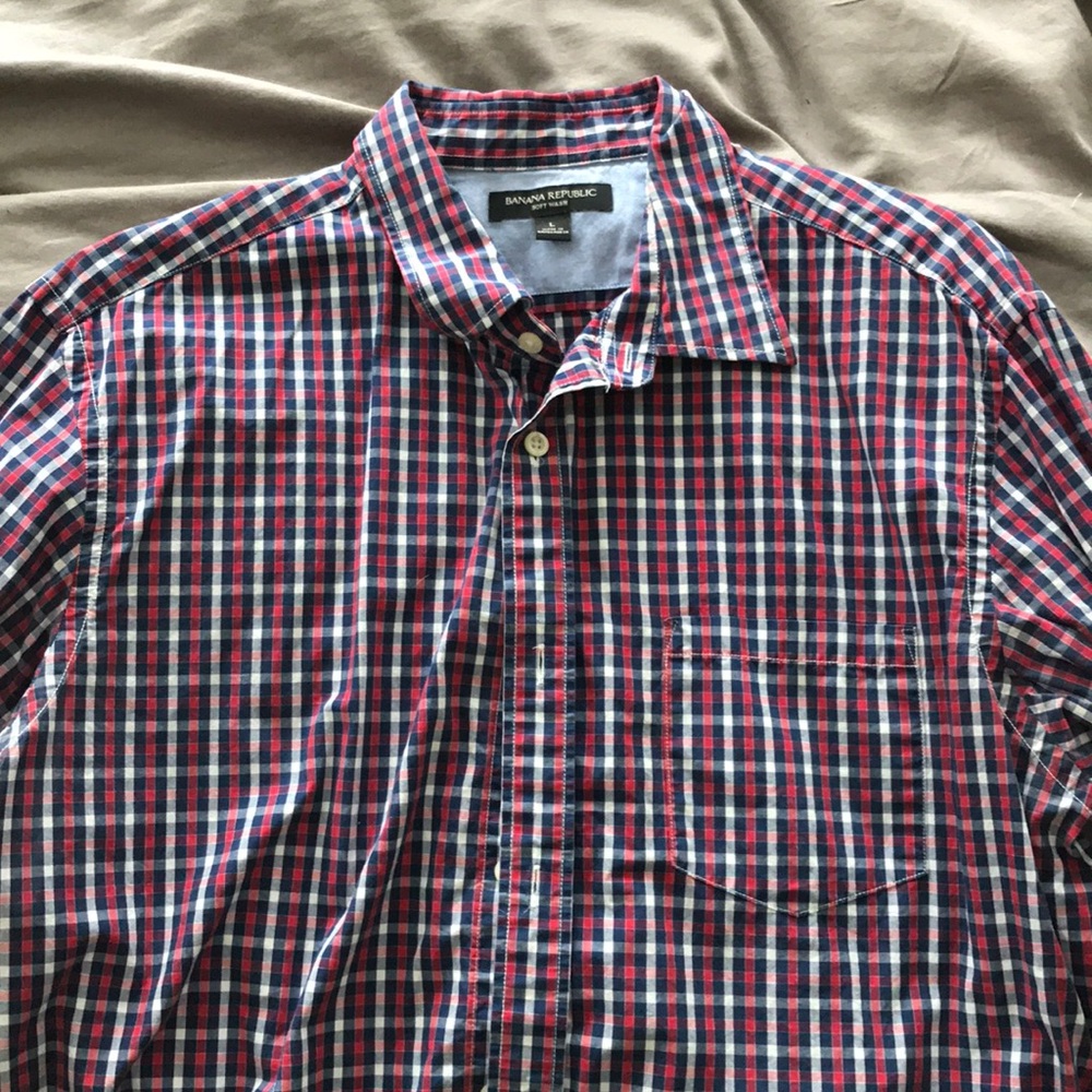 Banana republic men’s long sleeve button up shirt